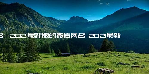 网名-2021最新版的微信网名 2021最新唯美微信网名